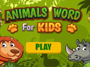 Spel Ord djur för barn på nätet