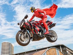 Spel Real Motorbike Super Hero Stunt 3D på nätet