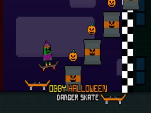 Spel Obby Halloween Danger Skate på nätet
