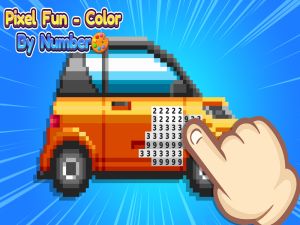 Spel Pixel rolig färg efter nummer på nätet