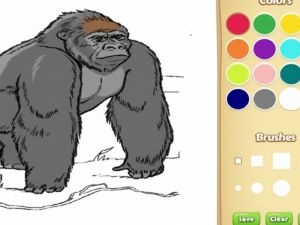 Spel Zoo djur målarbok för barn på nätet