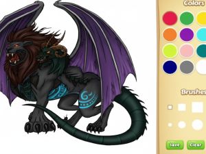 Spel Drake chimera målarbok på nätet