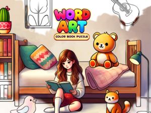 Spel Word Art: Color Book Puzzle på nätet