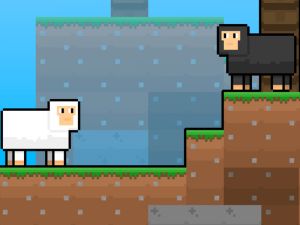 Spel Söt får skyblock på nätet