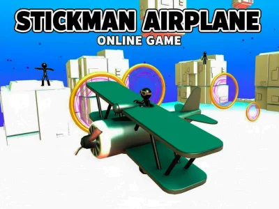 Spel Stickman flygplan på nätet