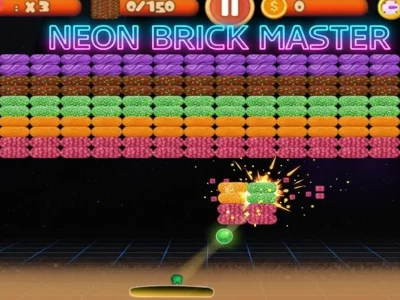Spel Neon Brick Blast Master på nätet