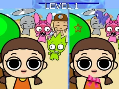 Spel Sprunki och Squid Game Skillnad på nätet