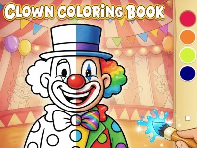 Spel Clown målarbok på nätet
