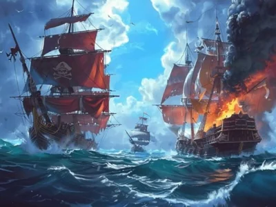 Spel Piratskepp: Bygg och slåss på nätet Spel Piratskepp: Bygg och slåss på nätet