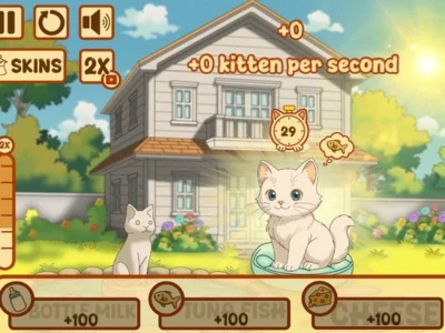 Spel Klicka på Kitty Idle på nätet
