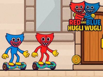 Spel Röd och blå hugli wugli på nätet