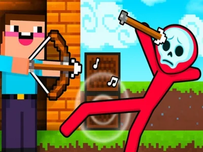 Spel Noob Archer vs Stickman Zombie på nätet