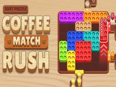 Spel Kaffe match rusning: sortera pussel på nätet