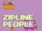 Spel Zipline Människor på nätet