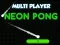 Spel Neon Pong Fler Spelare pÄ nÀtet Spel Neon Pong Fler Spelare pÄ nÀtet
