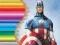 Spel Målarbok för Captain America på nätet