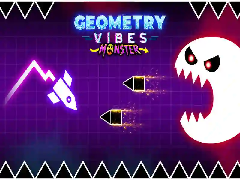 Spel Geometri vibber monster på nätet
