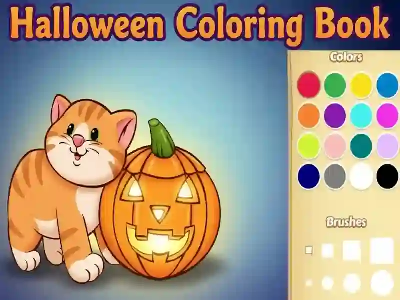 Spel Halloween målarbok på nätet Spel Halloween målarbok på nätet