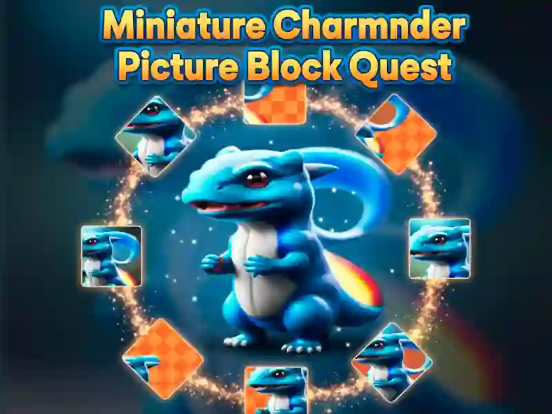 Spel Miniatyr Charmander Picture Block Quest på nätet