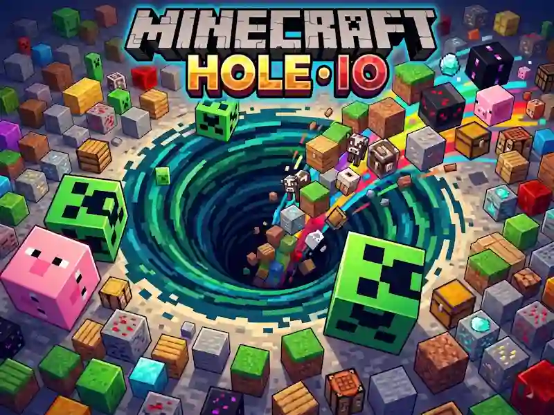 Spel Minecraft Hole IO på nätet