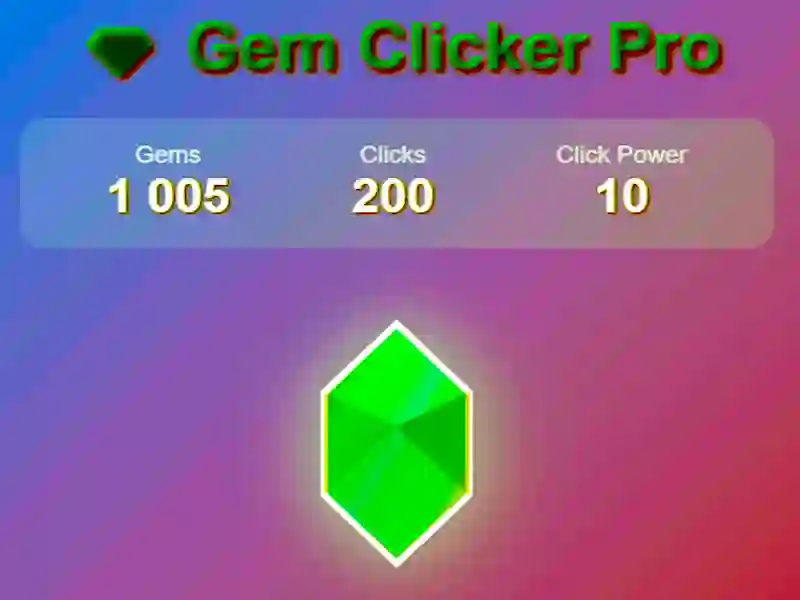 Spel Gem Clicker Pro pÄ nÀtet Spel Gem Clicker Pro pÄ nÀtet