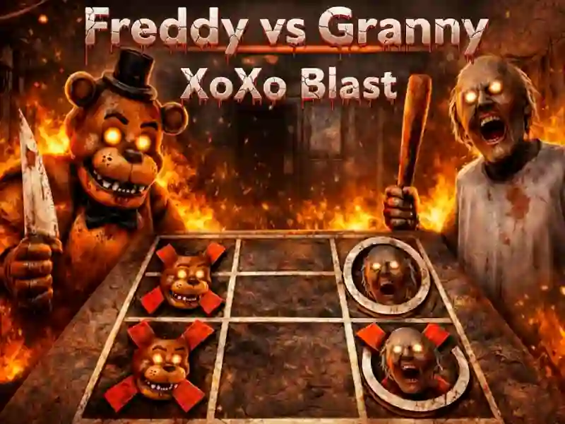 Spel Freddy vs Granny XoXo Blast på nätet