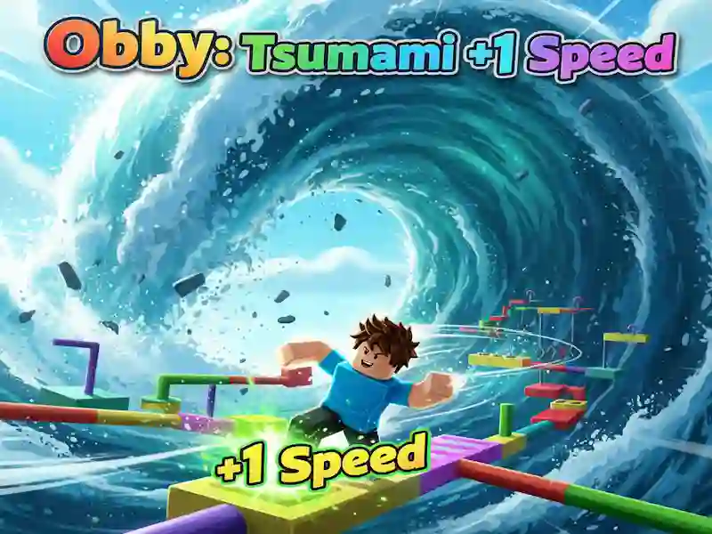 Spel Obby: Tsunami +1 hastighet på nätet