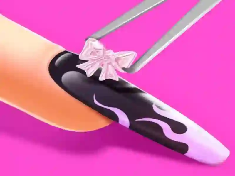 Spel 3D-akryl nagel: nagelkonstspel på nätet