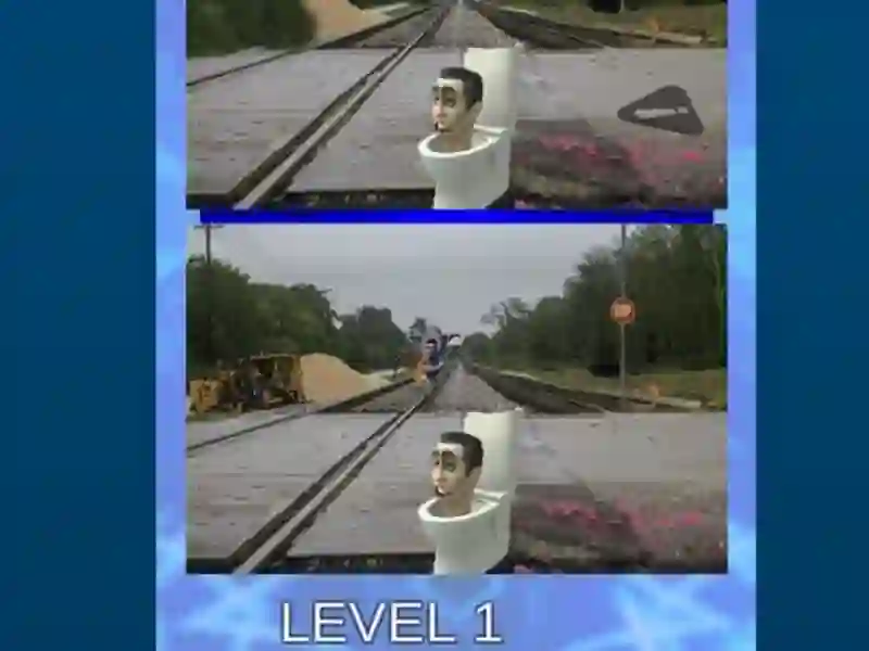 Spel Skibidi toalett fem skillnad 2 på nätet