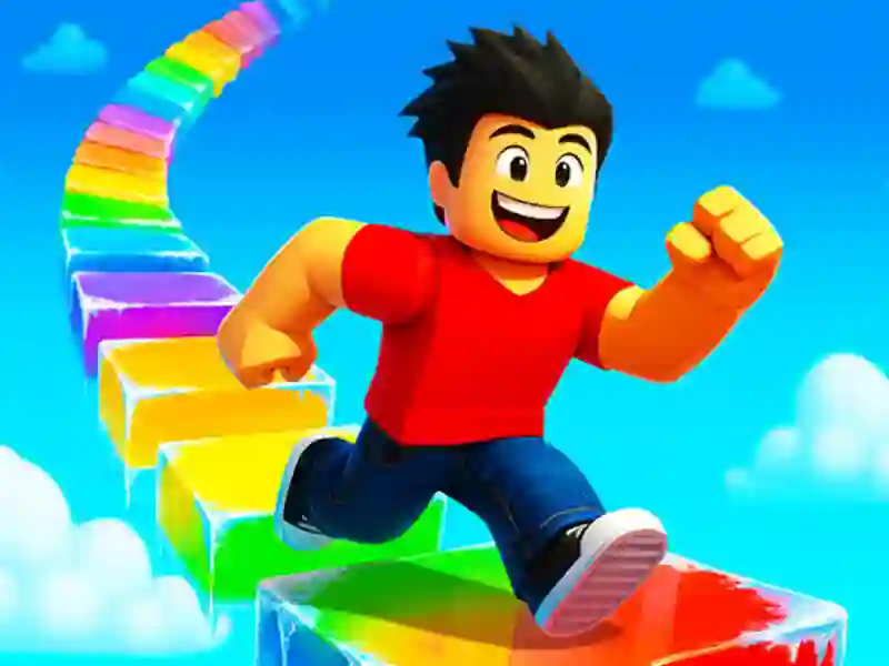 Spel Obby Rainbow Tower på nätet