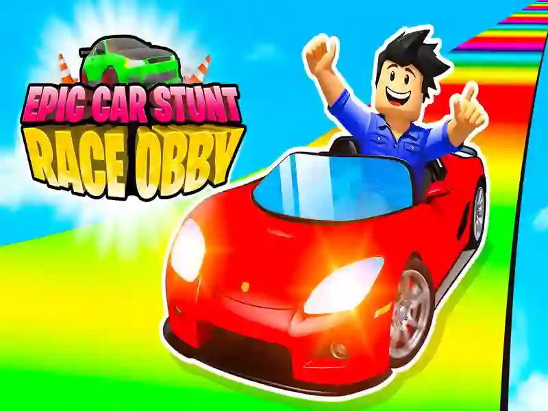 Spel Epic Car Stunt Race Obby på nätet
