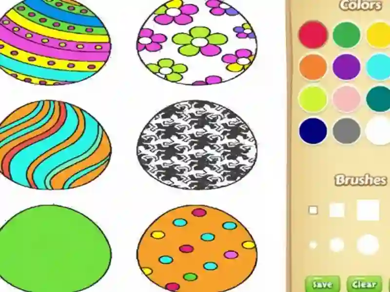 Spel Påskägg målarbok för barn på nätet