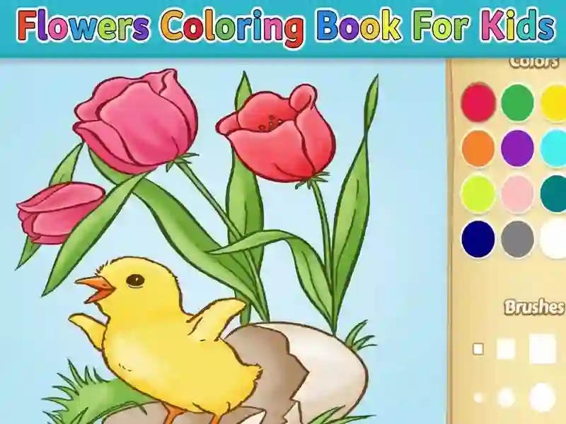 Spel Blommor Målarbok För Barn på nätet Spel Blommor Målarbok För Barn på nätet
