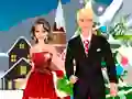 Spel Barbie och Kens juldejt på nätet