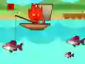 Spel Eldpojken Och Vattentjejen Går Fiskar på nätet