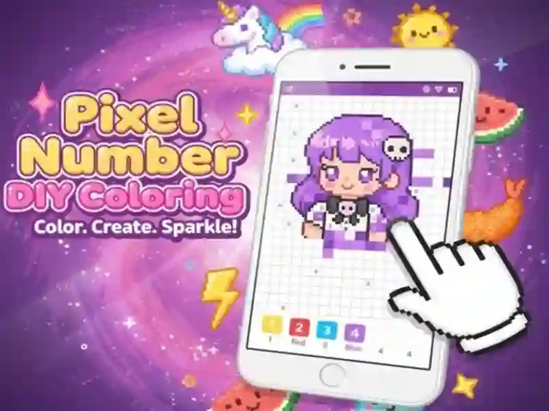 Spel Pixel Number DIY-färgning på nätet