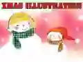 Spel Julsillustration på nätet