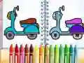 Spel Söt Cykel Målarbok på nätet Spel Söt Cykel Målarbok på nätet