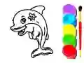 Spel Delfinfärgbok på nätet