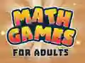 Spel Matematikspel för vuxna på nätet