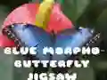 Spel Blå Morpho Fjäril Pussel på nätet Spel Blå Morpho Fjäril Pussel på nätet