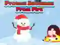 Spel Skydda snögubben från eld på nätet Spel Skydda snögubben från eld på nätet