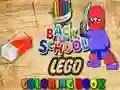 Spel Lego Målarbok: Tillbaka till Skolan på nätet