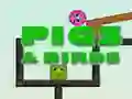Spel Grisar och Fåglar på nätet Spel Grisar och Fåglar på nätet
