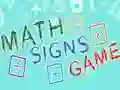 Spel Matematiska Tecken Spelet på nätet