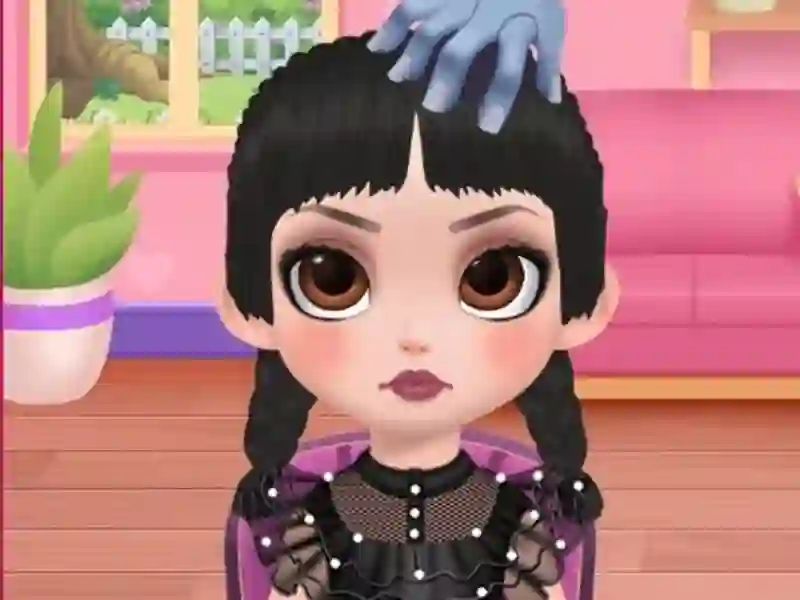 Spel Frisörsalong och klä upp flickan på nätet