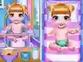 Spel Prinsessans Nyfödda Tvillingbabyvård på nätet