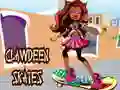 Spel Clawdeen åker skridskor på nätet