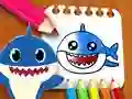 Spel Målarbok Baby Shark på nätet Spel Målarbok Baby Shark på nätet