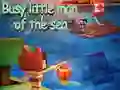 Spel Upptagen liten man vid stranden pÄ nÀtet Spel Upptagen liten man vid stranden pÄ nÀtet